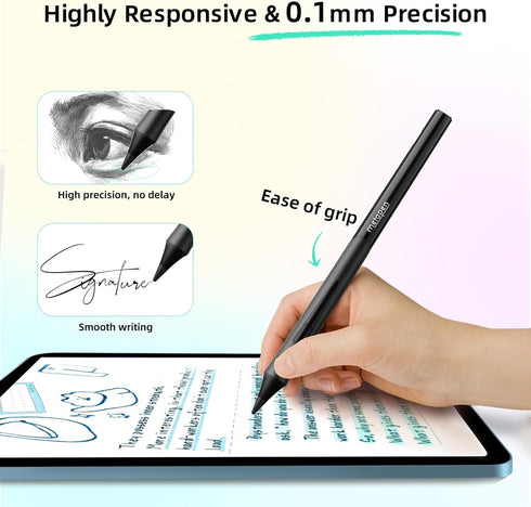 Metapen Pencil D1 for Apple iPad 10th/9th, Ergonomic Grip & Efficient Shortcuts, Stylus Pen for iPad Air 5, iPad Pro