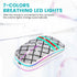 Wireless Mouse, 2.4Ghz Optical Silent Mice with RGB Colorful Luminous, Dual Mode for Computer/Win/Mac/Linux