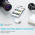 Luonanava SD Card Reader for iPhone, SD & Micro SD Dual Slots Memory Card Reader for iPad, Plug and Play Trail Game