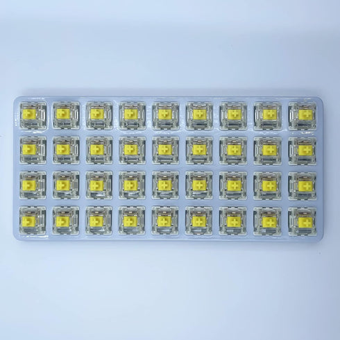 DRAOZA 72pcs Gateron Pro 2.0 Switch 3-Pin Prelubricated RGB Yellow Red Brown Compatible MX Mechanical Keyboard