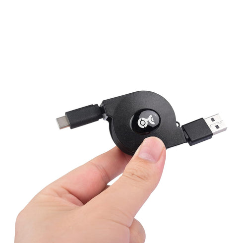 Cable Matters Short Retractable USB C Cable 3.3 ft (Retractable USB C to USB A, USB C to USB Cable)