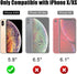 Beasyjoy iPhone X Case, Heavy Duty Metal Cover with Full Body Protection, Shockproof, Dustproof, Rugged, Black, 5.8