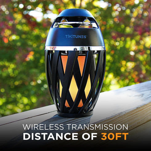 TikiTunes Portable Bluetooth 5.0 Wireless Speaker, LED Torch Lighting, 2000 mAh Battery