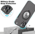 iPhone 12 Pro Max Case - Lightweight, Translucent Matte, Shockproof, Magsafe Compatible, with Camera Lens Protector,