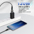 GELRHONR USB C to USB Adapter, USB 3.0 A Male to USB C Female Connector Support 120W Super Fast Charging 10Gbps Data Sync,Zinc Alloy Type C Converter for Laptop, PC, Power Bank