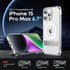 Magnetic Case for iPhone 15 Pro Max, Clear, with Slim Kickstand & Screen Protector, Compatible with MagSafe