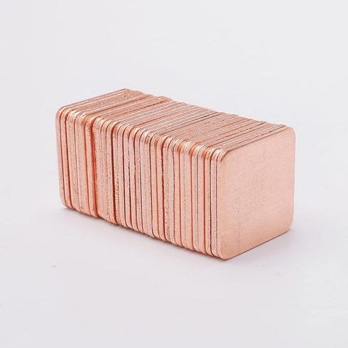 30pcs 15 x 15 x 1 mm Pure Copper Heatsink, Copper Pad Shim Thermal Kit for Cooling PC Components, IC Chipset, GPU, CPU
