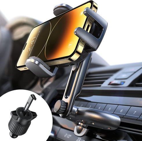 LISEN CD Slot Phone Holder, Adjustable CD Phone Holder for Car, Ultra Sturdy Vent Cell Phone Mount for iPhone 15 Pro