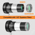 Alstar 1.25" 2X Barlow Lens, MultiCoated Metal with M42x0.75 Thread Camera Interface for Telescopes