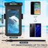 Waterproof Cell Phone Pouch Floating, Dry Bag with Neck Lanyard and Armband, Fits iPhone and All Cell Phones, Black