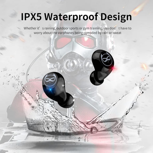 Wireless Earbuds for Small Ears - Touch Control Headset with Stereo Sound, Bluetooth 5.3 Noise Reduction Earphones,
