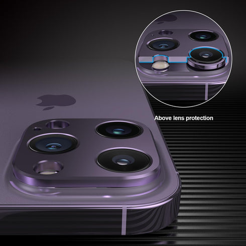 Camera Lens Protector for iPhone 14 Pro Max/iPhone 14 Pro, 2 Pack Matte Alloy Camera Cover Lens Shield, No Lens