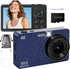 HUAZIX Digital Camera for Photography Autofocus, 4K Point and Shoot Cameras with 32GB