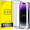 JETech Full Coverage Screen Protector for iPhone 14 Pro 6.1-Inch, Black Edge Tempered Glass Film, Easy Installation
