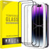JETech Full Coverage Screen Protector for iPhone 14 Pro 6.1-Inch, Black Edge Tempered Glass Film, Easy Installation