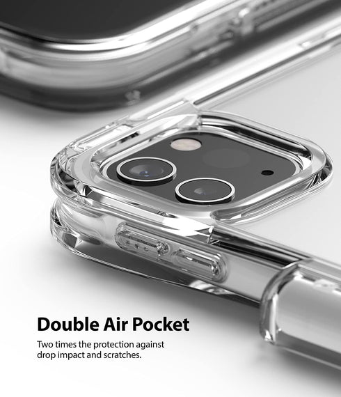 Ringke Fusion Plus Case with Pencil Holder, Compatible with iPad Pro 12.9 (6th & 5th Gen), Clear Shockproof Bumper