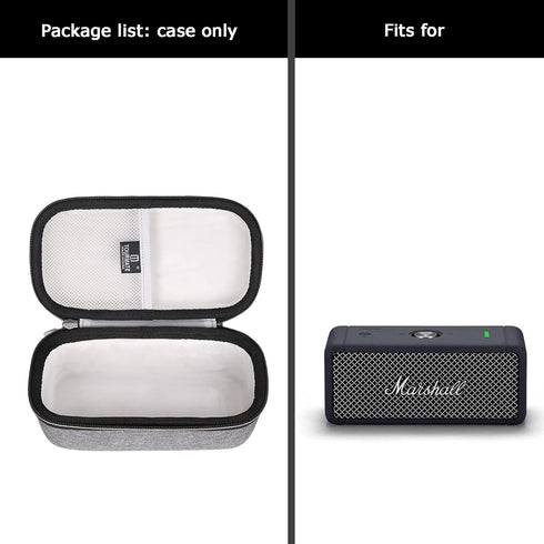 Hard Case for Marshall Emberton & Emberton II Bluetooth Portable Speaker, Protective Storage Bag, Black