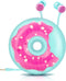 Cute Donut Earbuds for Kids, Wired Earbud & in-Ear Headphones with Microphone and Lovely Storage Case for School Girls