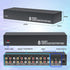LUKFOCAB 8 3 1 8 8 Way RCA Splitter Box in Out, Powered Way AV Composite Video Audio Distribution Duplicator