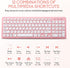 Wireless Keyboard and Mouse Combo, Compact Quiet Wireless Set 2.4G Ultra-Thin Design for Windows, Computer, Desktop,