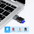 Seminer TF Card Reader, Micro SD Card Reader, Type C TF Memory Card Reader Adapter with USB C to USB Adapter Compatible