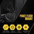 TNP USB Flush Mount Cable with Buckle, Dashboard Panel 1 Port USB Socket Plug Connector, Water Resistant (1.8M / 6FT)