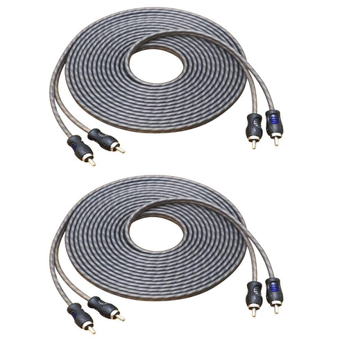 RECOIL RCI217-2 99.99% Oxygen Free Copper 17ft 2-Channel RCA Audio Cable Twisted