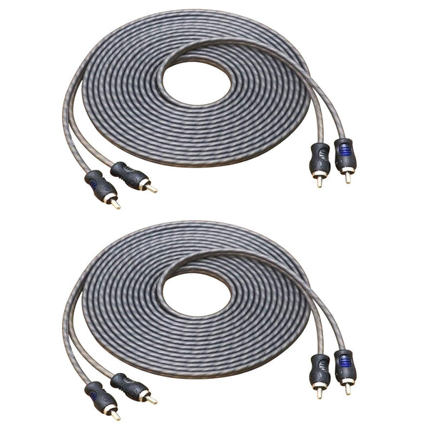 RECOIL RCI217-2 99.99% Oxygen Free Copper 17ft 2-Channel RCA Audio Cable Twisted