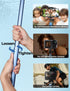 Bluetooth Long Selfie Stick - Lightweight Extendable Pole from 20'' to 118'' with Built-in Wireless Remote