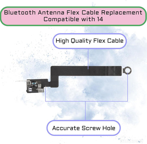 iPhone 14 Bluetooth Antenna Signal Flex Cable Replacement, Wireless Antenna Flex Connection Part with Repair Tool Kit