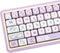 PBT Keycaps - MOA Profile 132 Keys Dye Sublimation Purple Cute Cat Customized Keycaps for ANSI Layout Cherry MX Switches