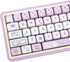PBT Keycaps - MOA Profile 132 Keys Dye Sublimation Purple Cute Cat Customized Keycaps for ANSI Layout Cherry MX Switches