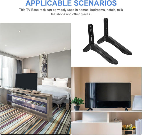WATIIFUFU Tv Stand Base with Screws Desktop Tv Holder Pedestal Feet Replacement Support Living Room Entertainment