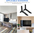 Ipetboom Setup Tv Stand Base with Screws Black Tv Holder Stand Support for Home Entertainment