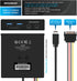 GRAUGEAR 3.5 Inch Front Panel Hub, 4 Ports Internal Metal USB Hub, 2X USB-C 10Gbps, 2X USB 3.2 Gen 2 Ports, USB3.2