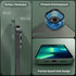 CACOE iPhone 13 Pro Magnetic Case (6.1") - Dark Green, Shockproof, Anti-Fingerprint, MagSafe & Car Mount Compatible.