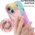Cookiver 15 6.1" Compatible with iPhone Case - Heavy-Duty Shockproof Military-Grade Rugged Cover with Ring Stand, Glass