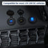 DaierTek 12V USB C Car Charger Socket, 48W PD Type C & QC 3.0 Dual USB Charging Socket Port Waterproof with Voltmeter
