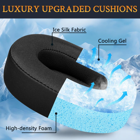 SOULWIT Cooling Gel Replacement Earpads for JBL E55BT Over-Ear Wireless Headphones, Noise Isolation Foam