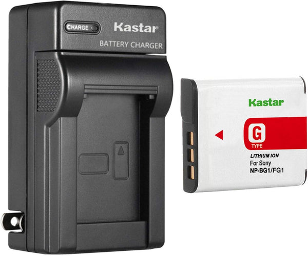 Kastar 1-Pack NP-BG1 Battery and AC Wall Charger Replacement for Sony Cyber-Shot DSC-H55, H70, H90, HX5, HX5V, HX7