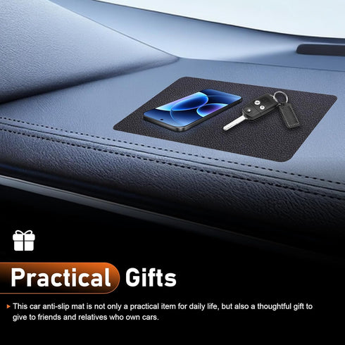 Foelony 10.7" 5.9" Car Dashboard Anti-Slip Pad, x Non-Slip Heat Resistant Dash Mat, Multifunctional Adhesive Dashboard