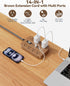 kakahigh 5 1625W 8 6 Walnut Power Strip with USB Ports - FT Wood Power Strip, Decorative Extension Cord with AC Outlet