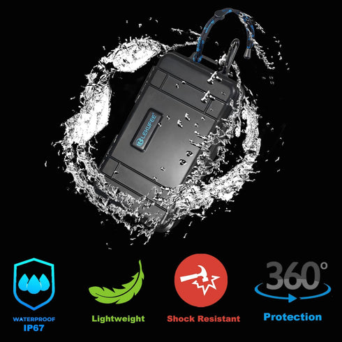 Lekufee Small Waterproof Carrying Case for DJI Osmo Action 4/3 Camera and Accessories (Case Only)