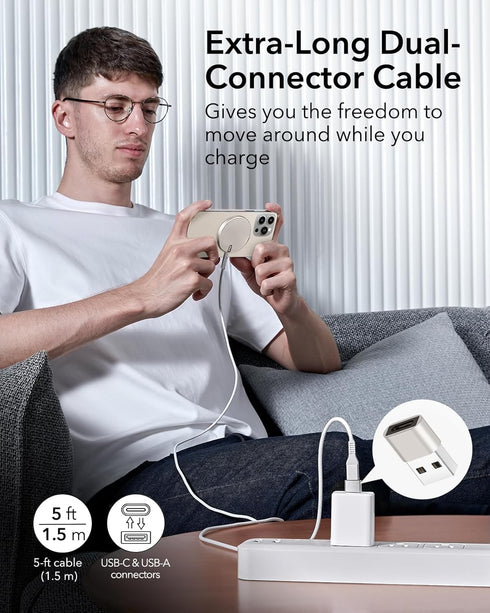 ESR for MagSafe Charger - Charging Pad for iPhone, Wireless Charger Compatible with iPhone 15/14/13/12 Series, Strong