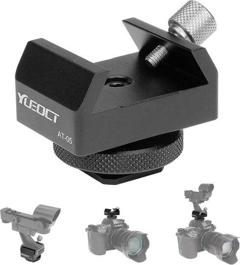 Yueoct Metal Telescope Finderscope Mount Adapter Finder Scope Base Dovetail Bracket with 1/4"