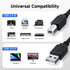 Qxcynsef 2.0 20 20FT USB Printer Cable FT USB A to USB B Cable for HP, Canon, Epson, Brother, Lexmark Printer, Scanner