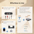 Warrky 3.5mm Bluetooth Audio Receiver for Home Stereo RCA and Audio Jack, Bluetooth Audio Adapter for Speakers, Work