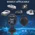HZEL 2 12V/24V Car USB Outlet Wire Charger, Port Vehicle USB Charger Socket Mount with Wire, Automotive Interior Power