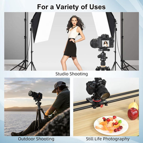 UTEBIT 40MM 360 22lbs/10kg 1/4" Metal Tripod Ball Head with Camera Quick Release Plate Swivel Camera Ball Mount Load