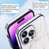 Guppy Magnetic Case for iPhone 15 Pro Max, Scratch Resistant Gradient Glass Back Cover with Full Camera Lens Protector